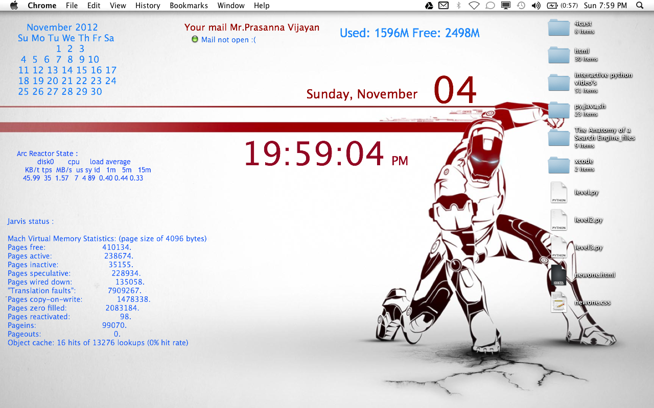 Prasanna Vijayan's Blog Decorate the Desktop with Geektool, Mac