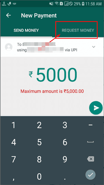 whatsapp payment se paiso ki request kaise bheje, how to send payment request from whatsapp bussiness on upi in hindi