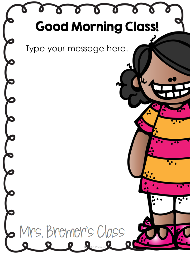 Morning Messages for young learners to reinforce literacy and reading skills. Tons of options, and it's all editable! Common Core aligned. A perfect way to begin each day of the school year! #morningmessages #morningmessage #literacy #reading #kindergarten #backtoschool #teachingideas #education #phonics