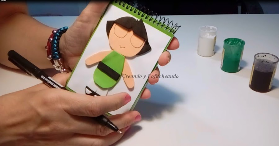 pintando-como-hacer-a-las-supernena-cactus-en-goma-eva-creandoyfofucheando