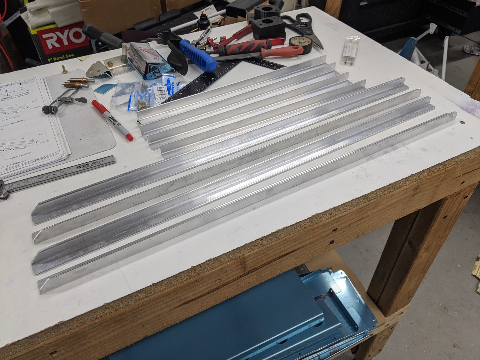 Damazio family's RV10 project Rear seat backs started