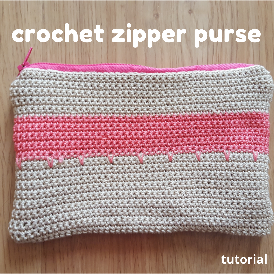 Crochet zipper purse Keeping it Real