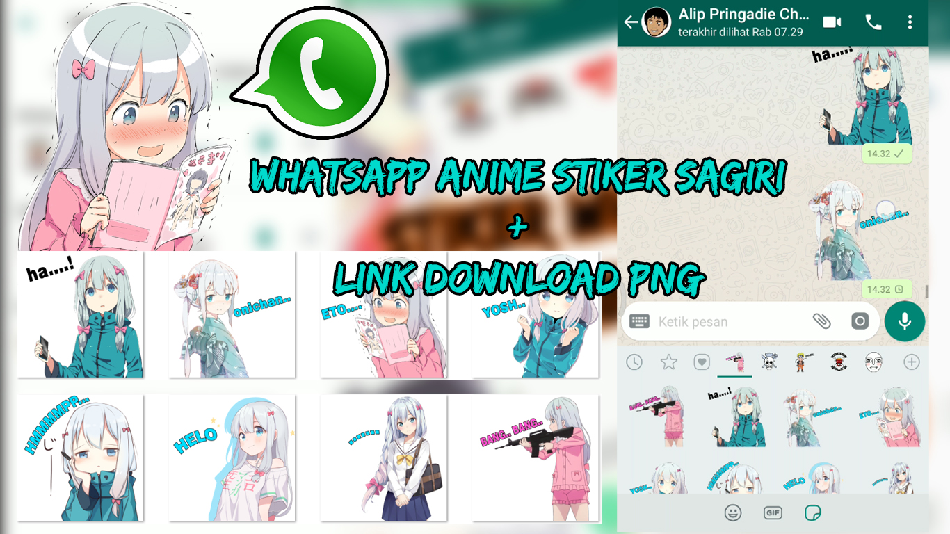 Download Png Stiker Whatsapp Anime Ero Manga Sensei Izumi Sagiri