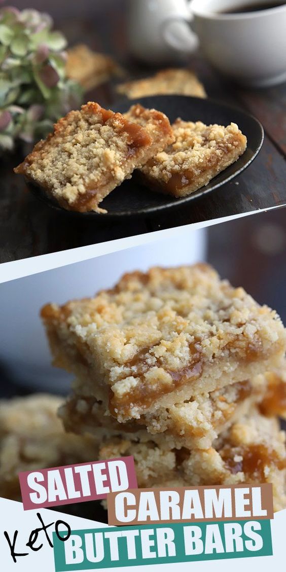 KETO SALTED CARAMEL BUTTER BARS - The Best Recipes