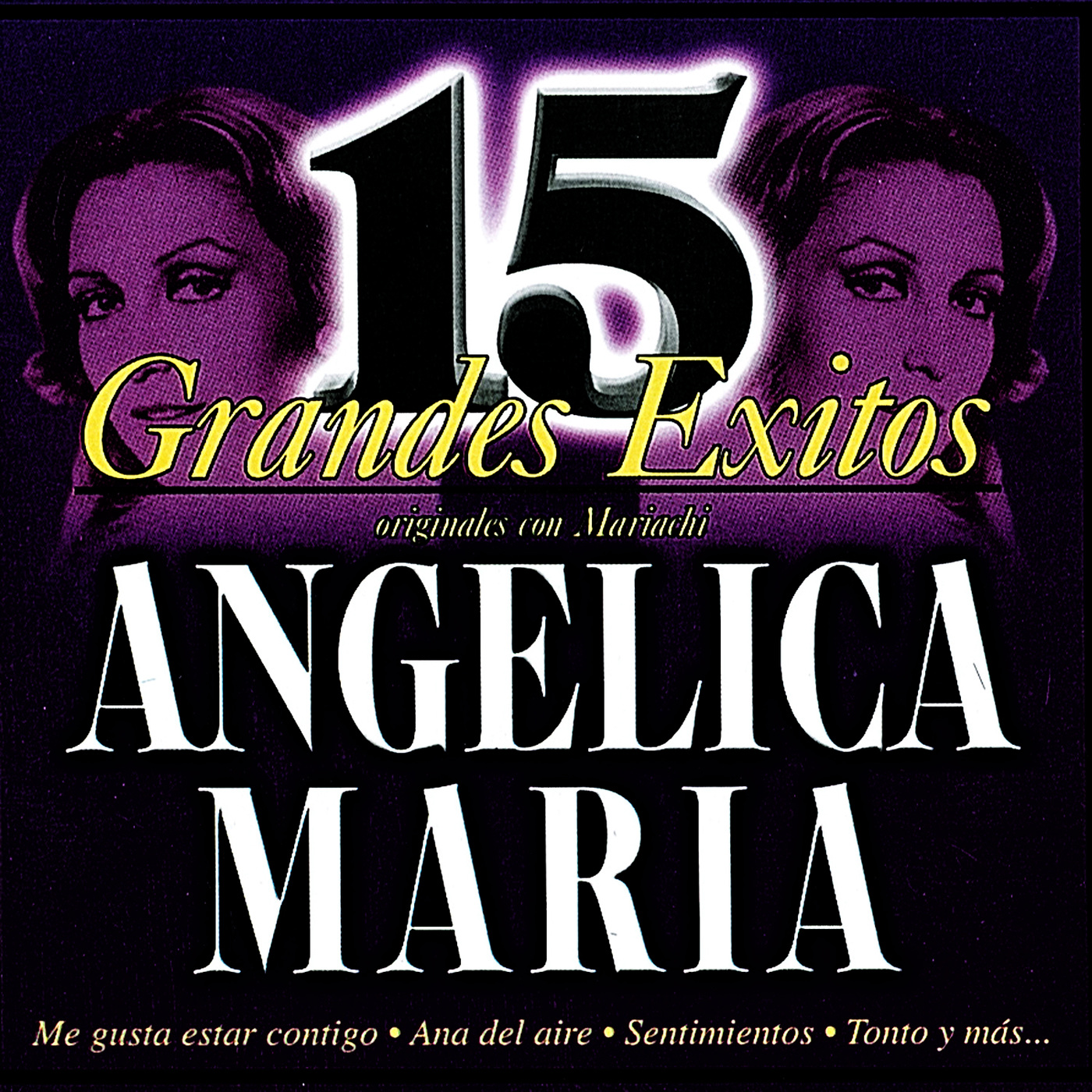 CD Angélica María-15 éxitos originales con Mariachi Cover