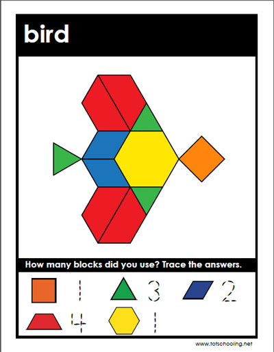 Pattern Block Mats 4 Seasons Totschooling Toddler Preschool