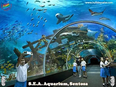 The most important tourist places on Sentosa Island, Singapore