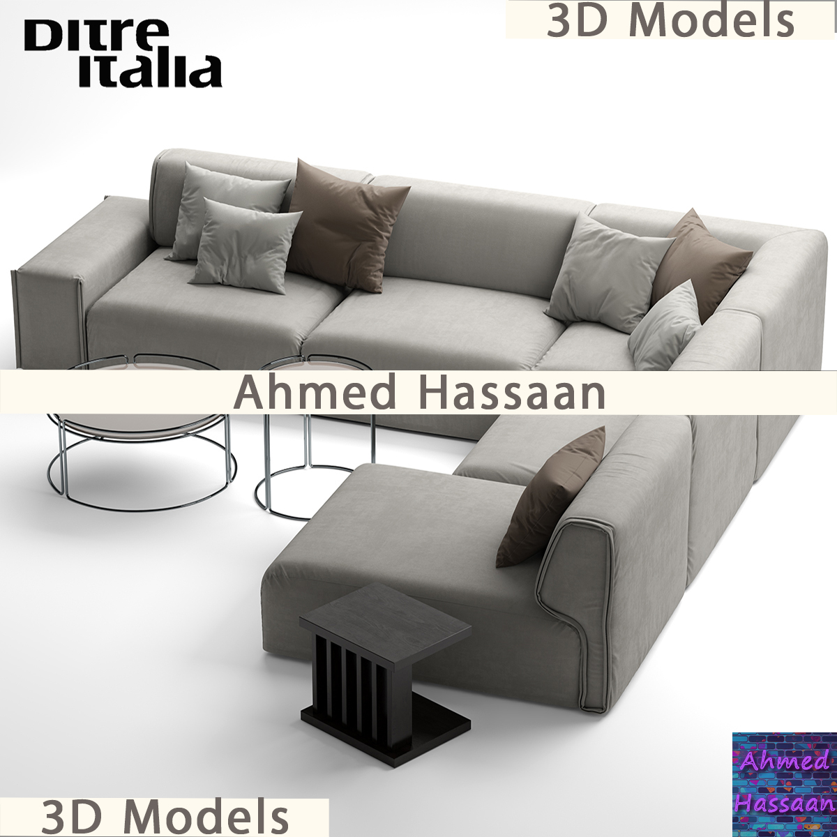 Large modern corner model 3D Models News