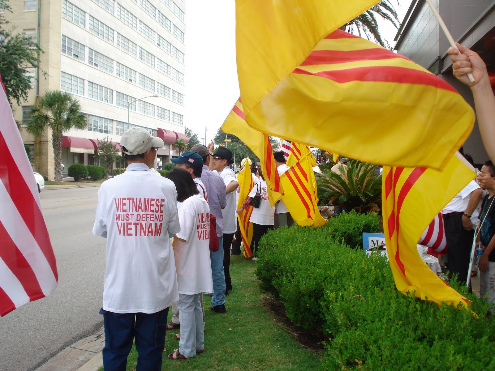 Down with CCP Down with VCP Demonstration against the CCP and the VCP