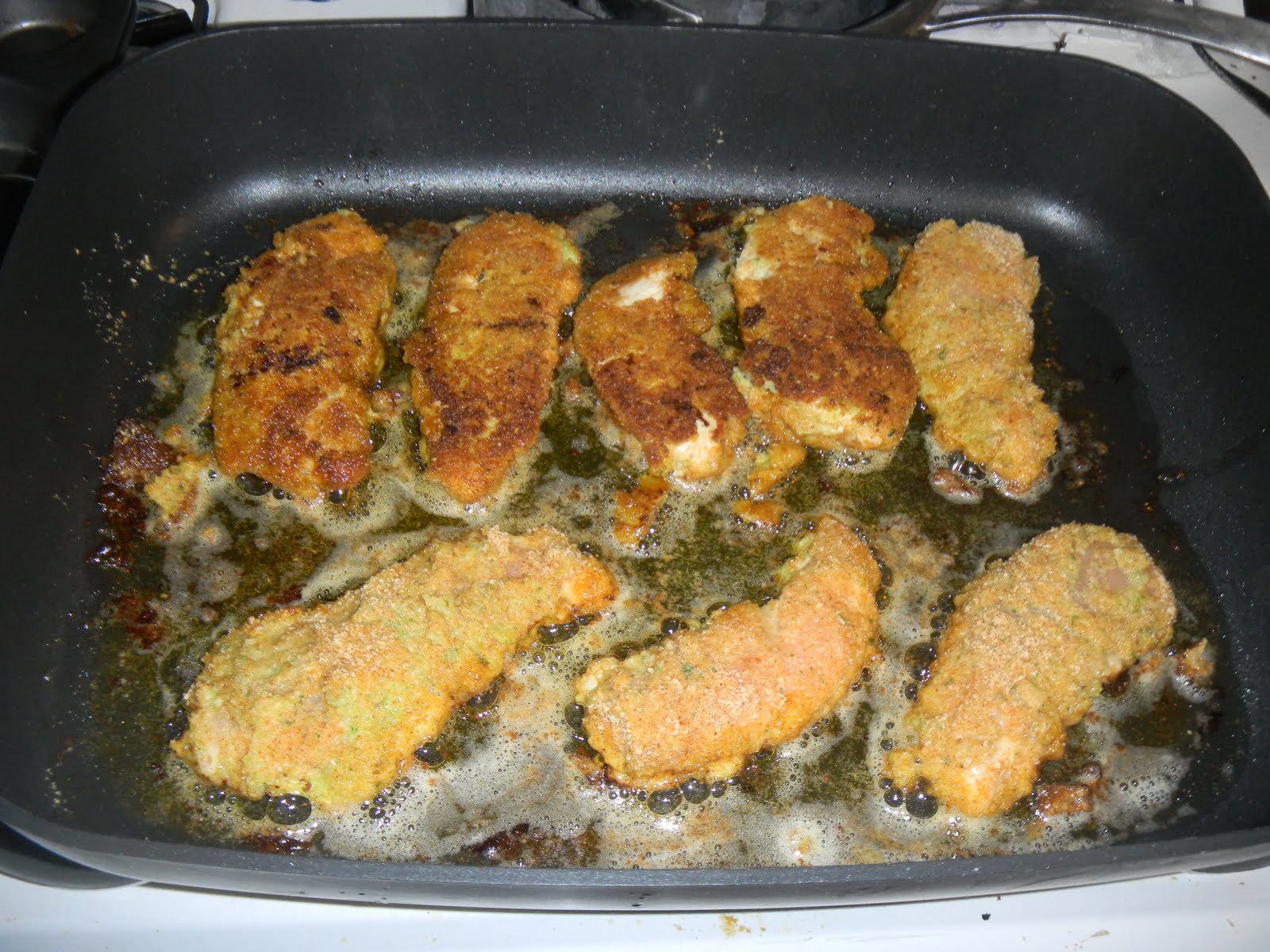 cooking with sara and nina chicken nuggets... with broccoli and