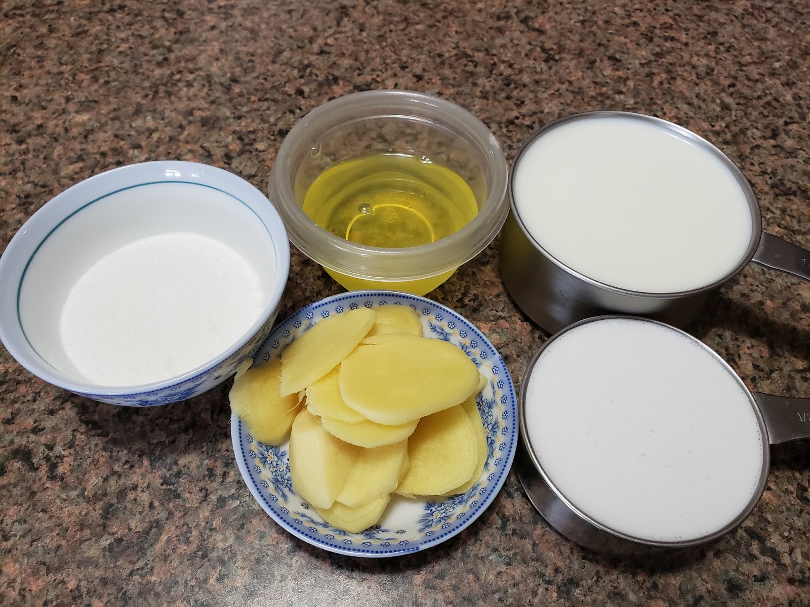 Kristy's Corner Steamed Milk Custard with Coconut milk and Ginger (Dun