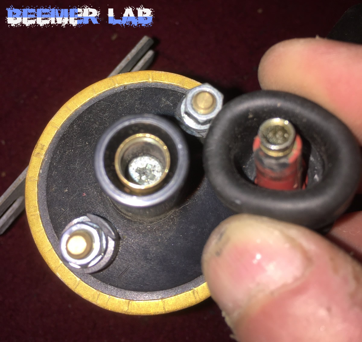 Beemer Lab E30 318i New Bosch spark plugs + correct coil fitted