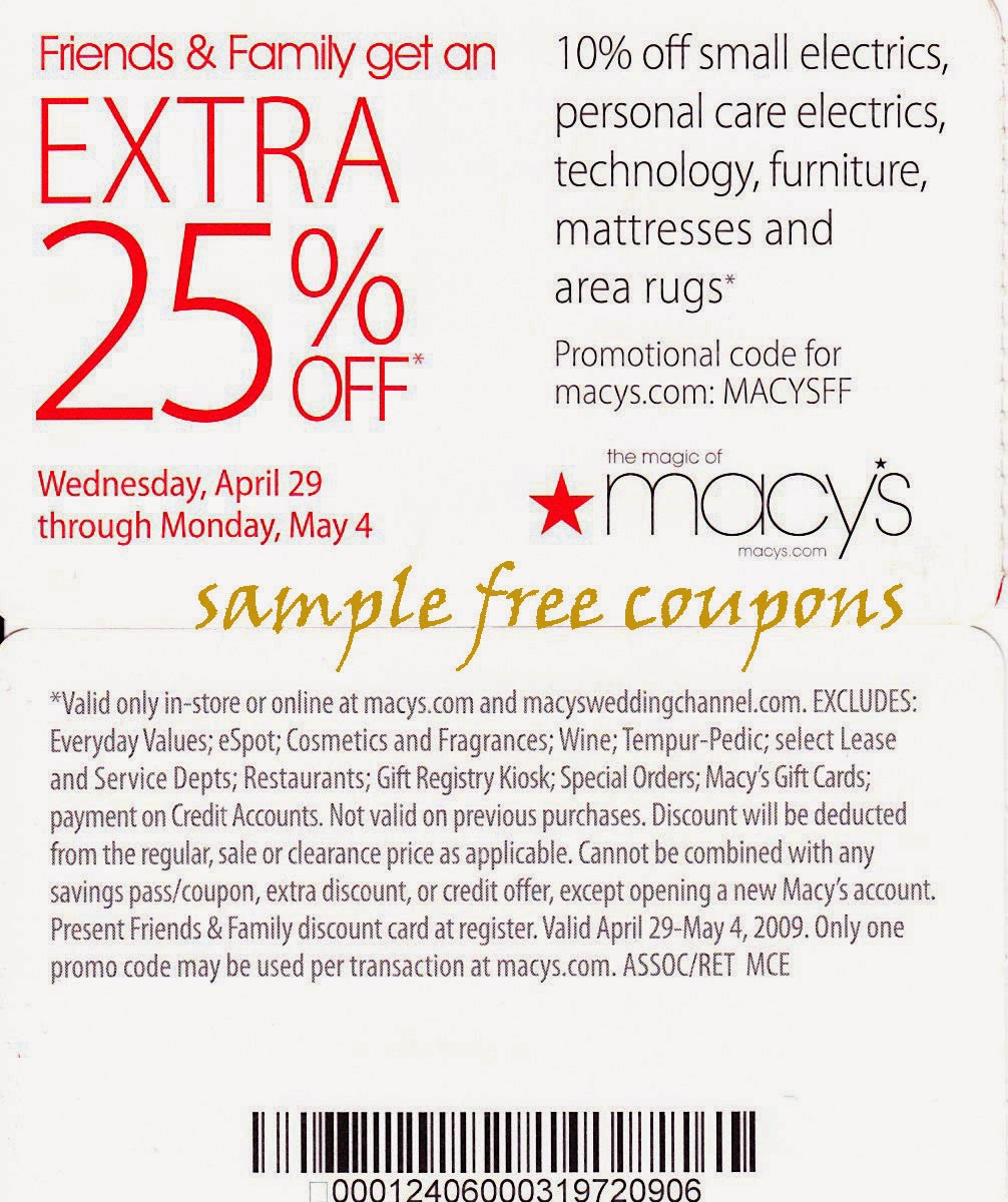 Macy's $10 Coupon Printable