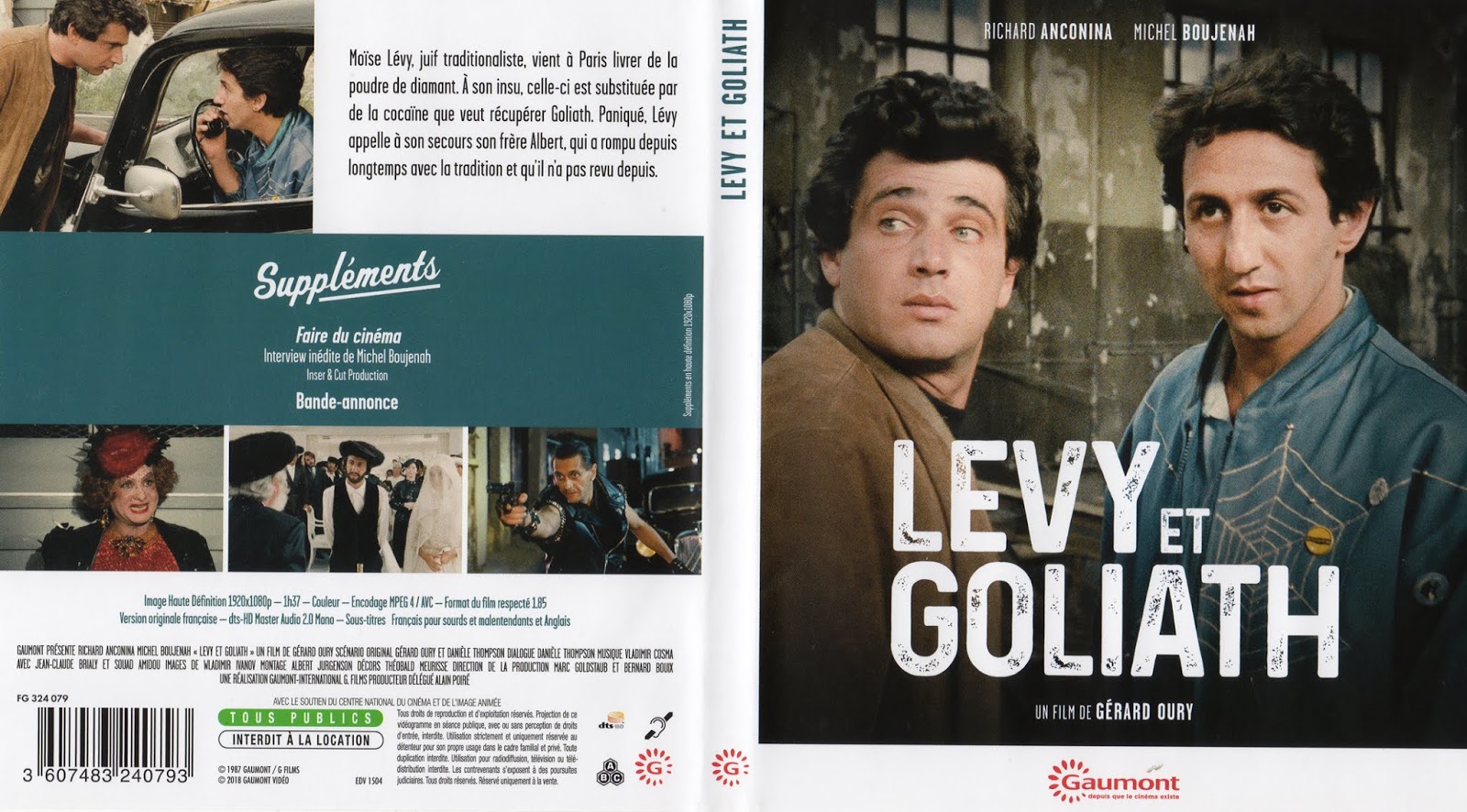 Levy Et Goliath Streaming BLU-RAY JAQUETTES BLU-RAY: Lévy et Goliath