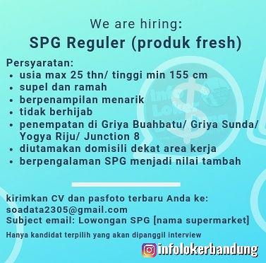 Lowongan Kerja SPG Reguler (Produk Fresh) Bandung September 2019