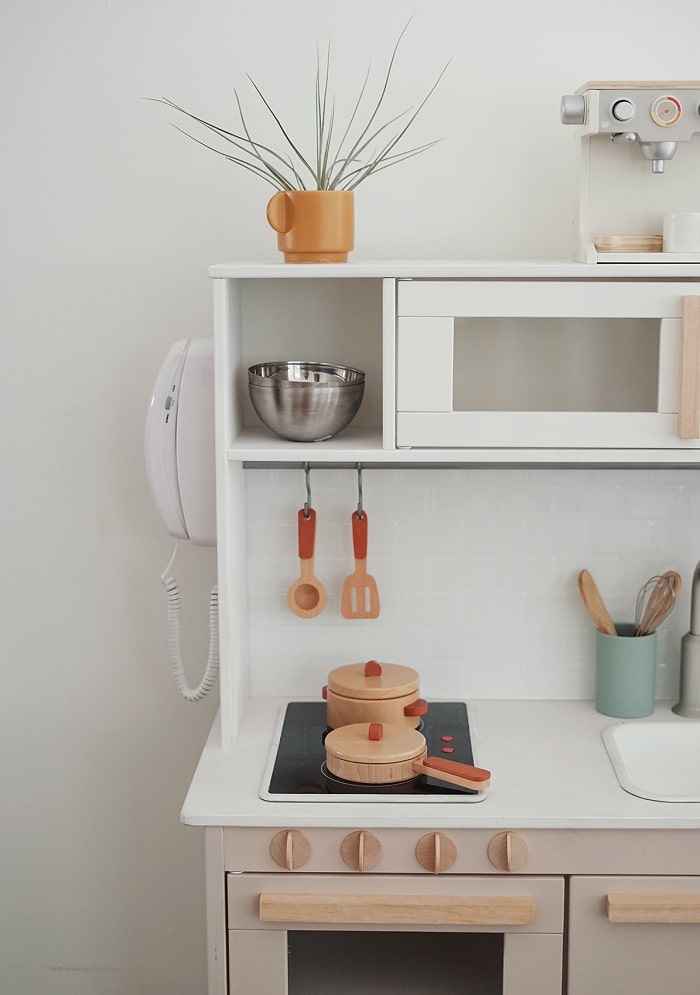 Functional toddler kitchen (IKEA duktig play kitchen hack) — The