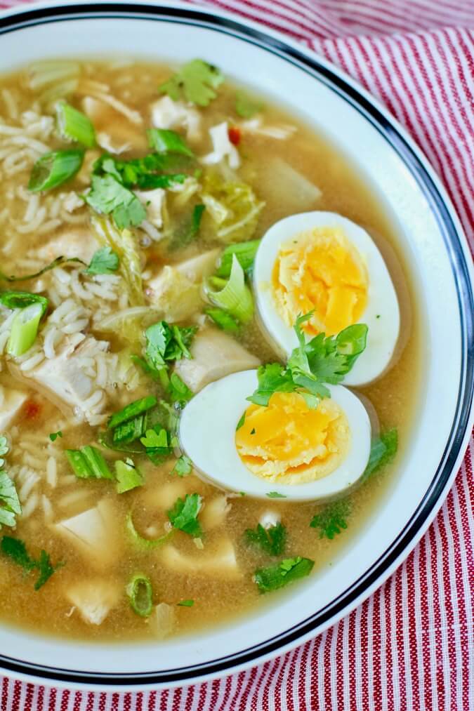 Chicken and Rice Soup with Cabbage Karen's Kitchen Stories