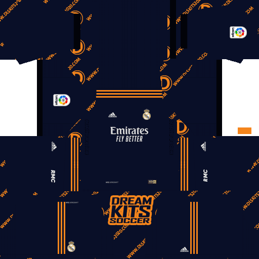ملابس وشعار ريال مدريد الجديد Real Madrid Kit 2021 Adidas DLS 19