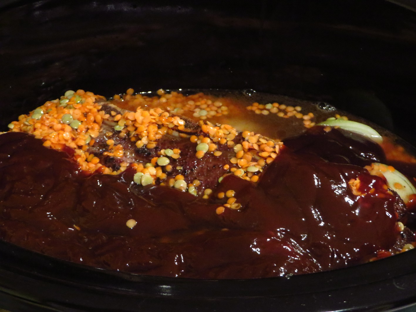 The World of Gord: Easy Crock Pot BBQ Short Ribs and Lentils