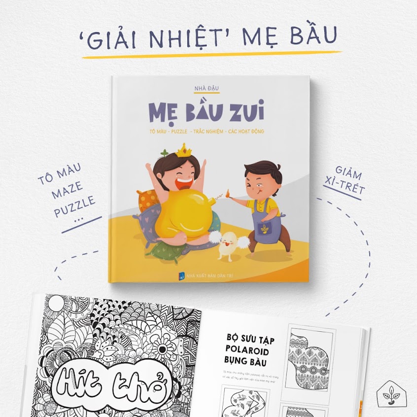 [A116] Chín Tháng Mười Ngày tô màu cho Mẹ Bầu - Mẹ Bầu Zui