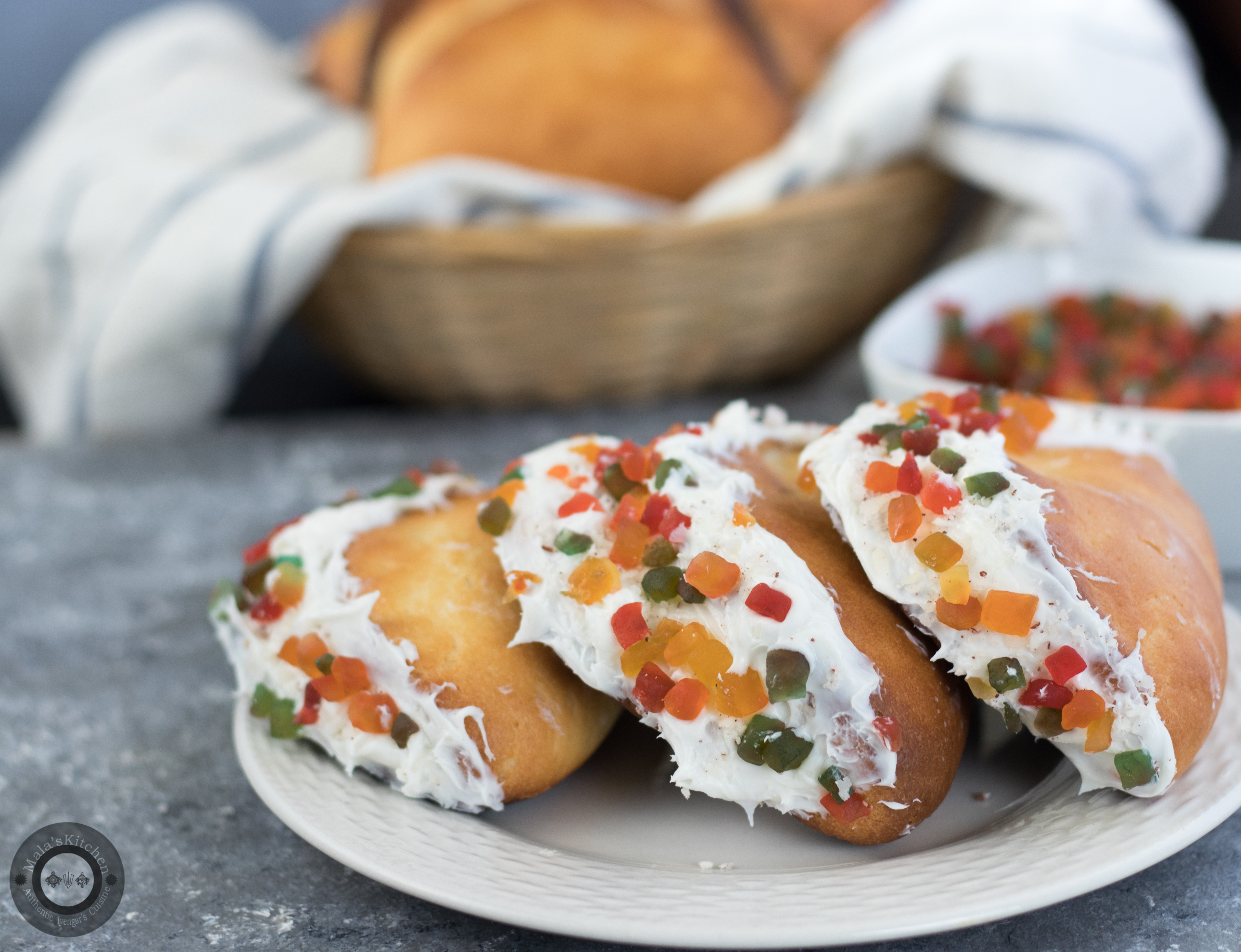 Cream Bun (Iyengar Bakery Recipe) MalasKitchen