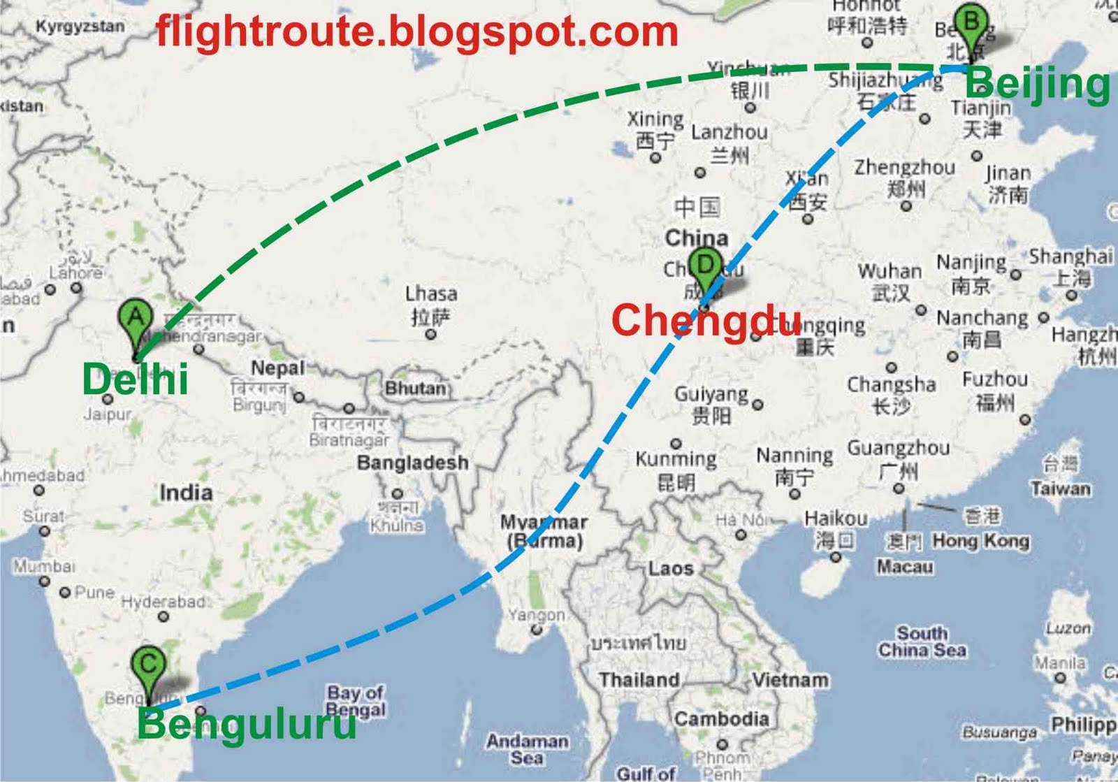 india china air travel