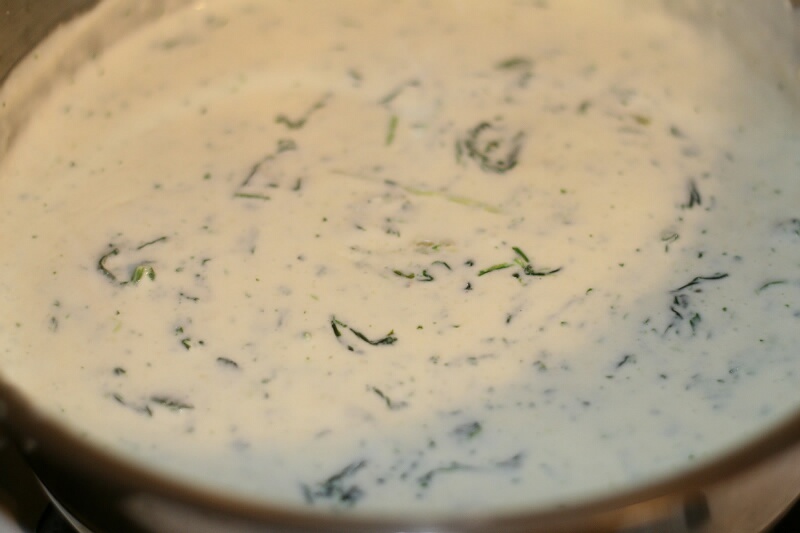 Cookin' It Up In Texas Chicken Alfredo Florentine