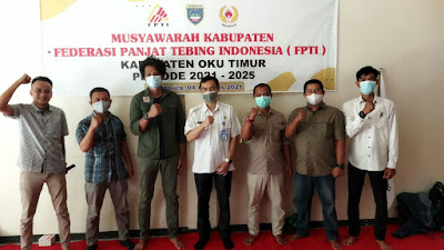 Arfan Hermawan Terpilih Aklamasi Ketua FPTI OKU Timur Periode 2021 - 2025