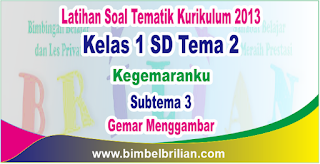 Soal Tematik Kelas 1 SD Tema 2 Subtema 3 Gemar Menggambar dan Kunci Jawaban