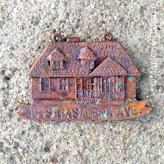 living with ThreeMoonBabies | copper clay house ornament with salt & vinegar patina