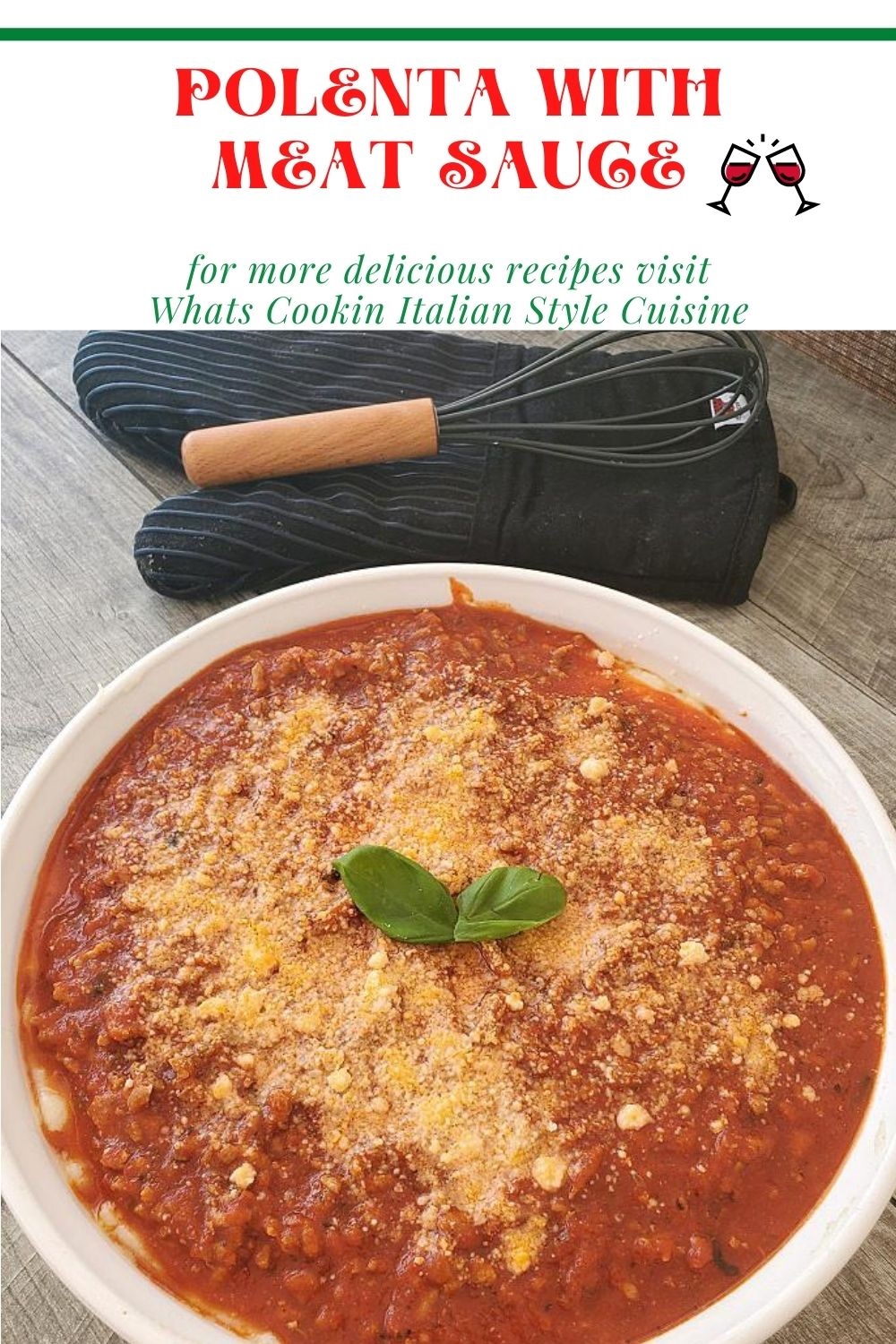 Polenta with Meat Sauce What's Cookin' Italian Style Cuisine