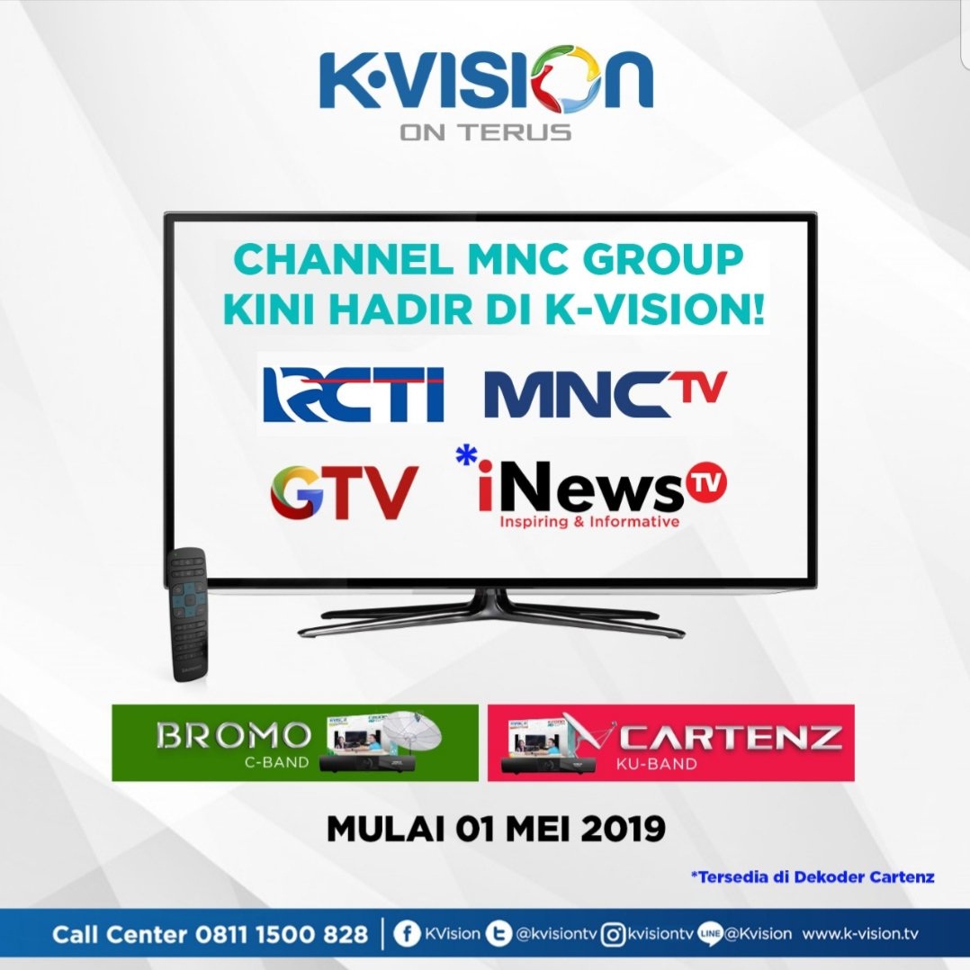 Parabola Salatiga Parabola jaring KVision Bromo HD Juni 2019
