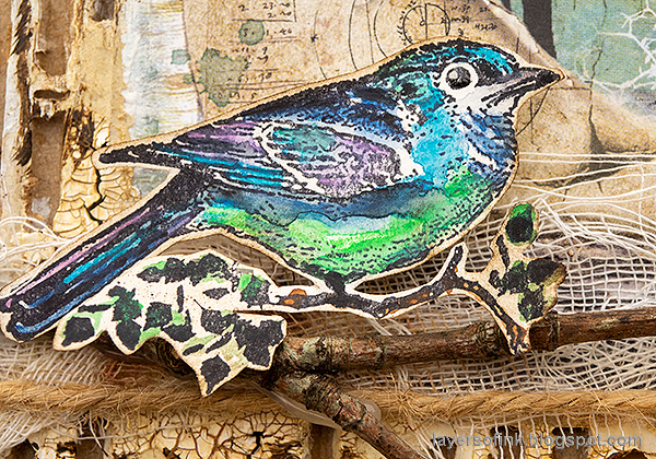 Layers of ink - Magical Nature Wall-Hanging Tutorial by Anna-Karin Evaldsson.