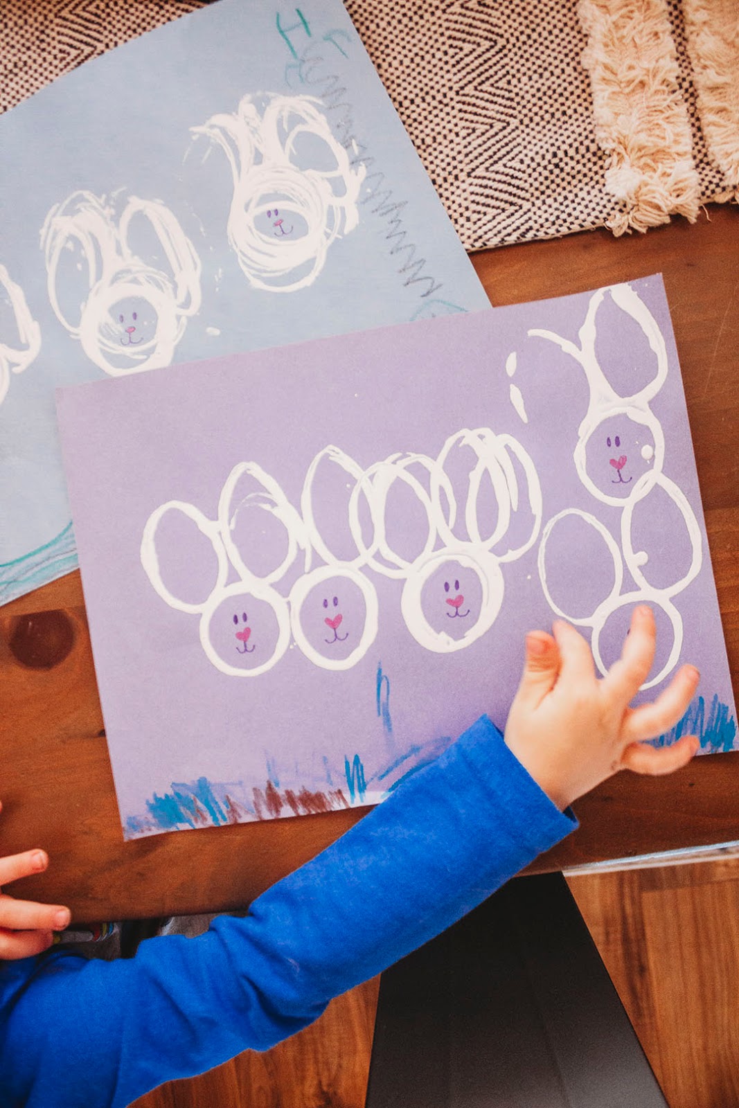 Easy Toilet Paper Roll Easter Bunny Stamps XO Noelle