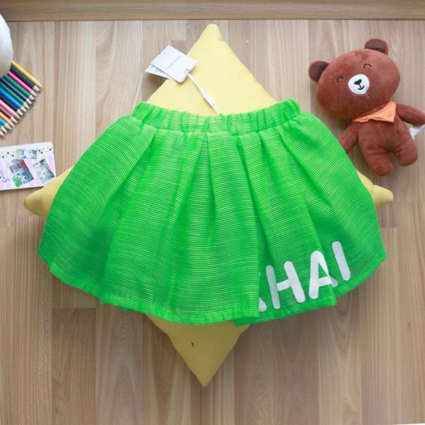 Chân Váy Voan Lưới Xếp Ply – Bé 3-13 tuổi – Thương Hiệu : Khaki 154746