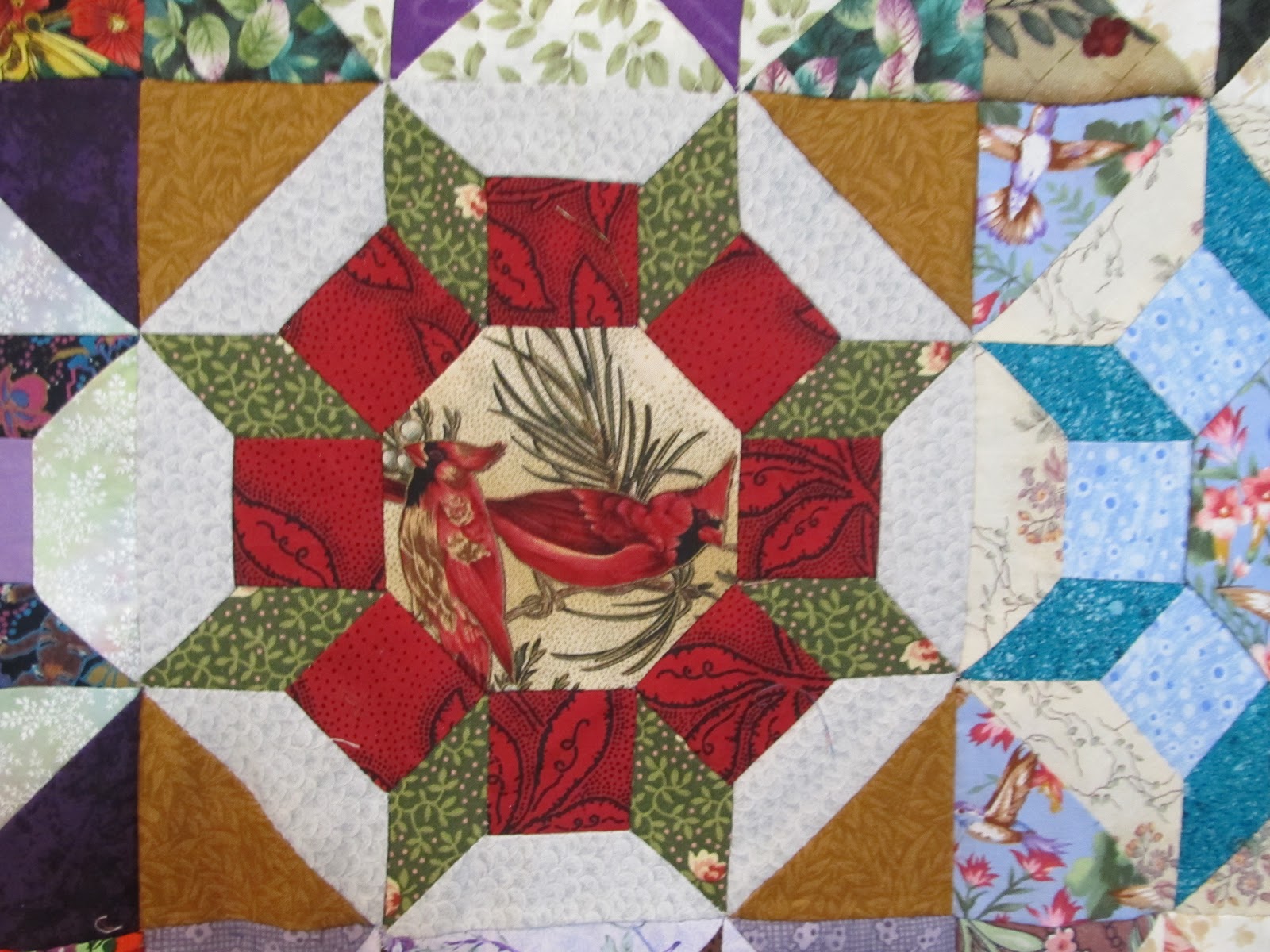 Crazy Quilting In Texas with Mary K. Beard Castle Wall Quilt top