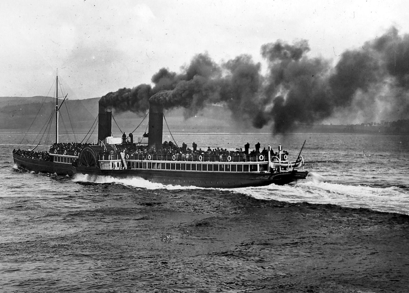 Tour Scotland Old Photograph Paddle Steamer Columba River Clyde Scotland