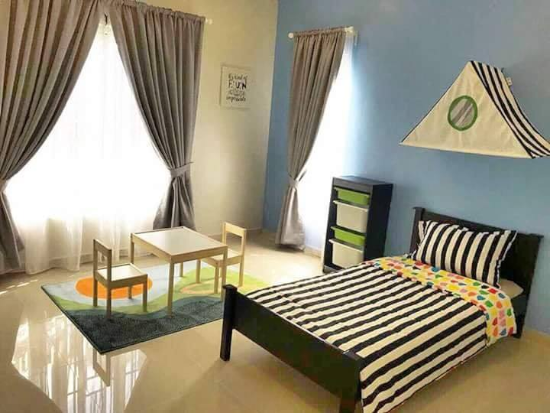 dekorasi kamar anak warna pink pastel