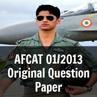 AFCAT 01/2013 Original Question Paper