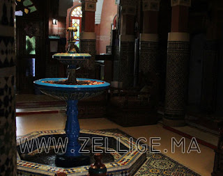 Fontaine en zellige marocaine du fes (beldi fassi) | Zellige Marocain ...