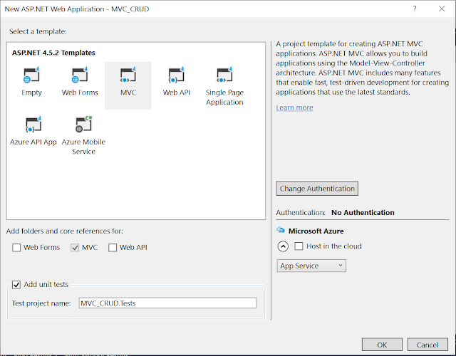 Dot Net Example: CRUD in Asp.Net MVC using C Sharp