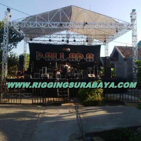 cara buat panggung dangdut rigging