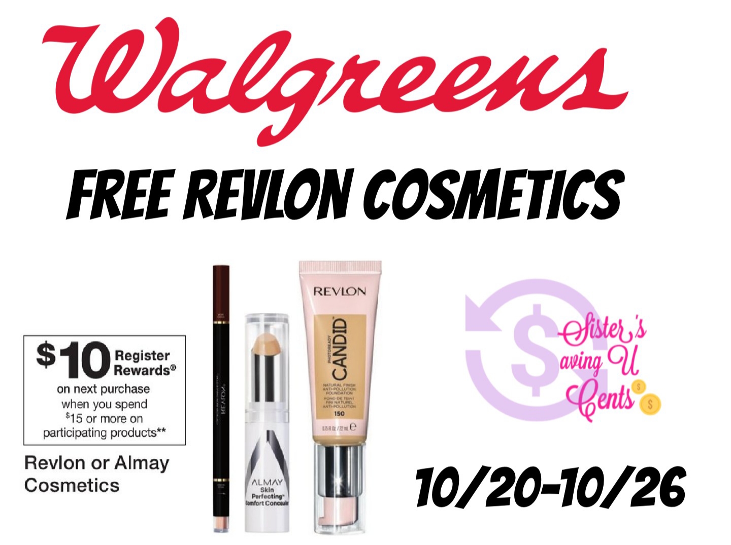 Free Revlon Cosmetics At Walgreen's