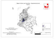 Mapas de los límites del departamento de Córdoba - Colombia. Mapa N°1. mapa colombia cordoba