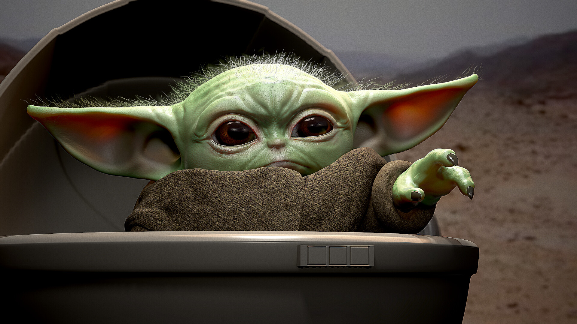 Desktop wallpaper Baby Yoda