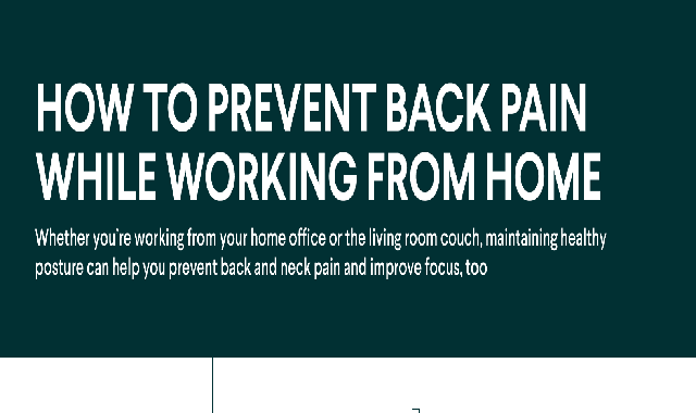 How To Prevent Back Pain While Working From Home #Infographic 