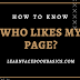 Where can I see a list of the people who like my Page on Facebook?