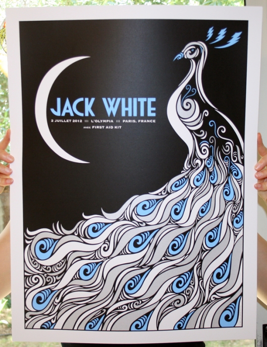 INSIDE THE ROCK POSTER FRAME BLOG Todd Slater Jack White Australia and
