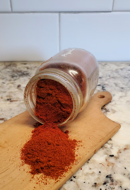 spilled jar of spices