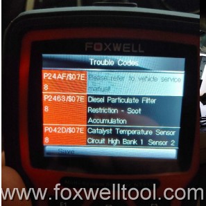 Foxwell NT510 Clear P24AF, P2463, P042D Fault codes 1